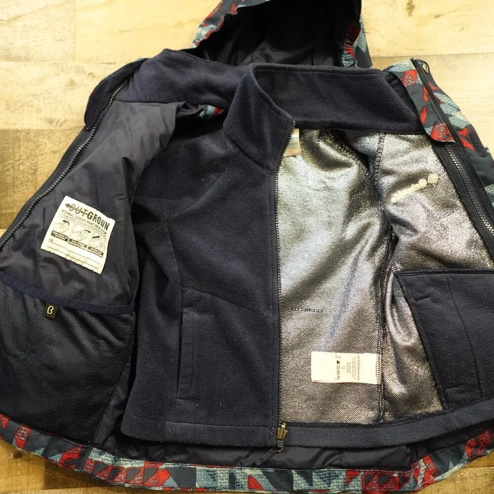 Columbia Bugaboo III Interchange Jacket Boys XXS (4-5) Red Blue‎ Omni-Tech